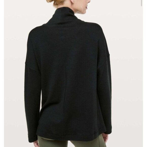Lululemon Principal Dancer Funnel Neck Merino Wool Sweater Outdoor Cozy Layering - Picture 3 of 12
